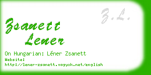 zsanett lener business card